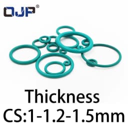 O-Ring Thickness 1/1.2/1.5mm CS Fluororubber FKM Sealing Temperature Resistant Gasket Rubber Ring Complete In Specifications