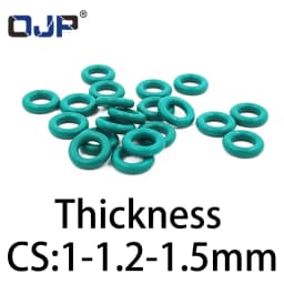 O-Ring Thickness 1/1.2/1.5mm CS Fluororubber FKM Sealing Temperature Resistant Gasket Rubber Ring Complete In Specifications