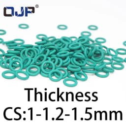 O-Ring Thickness 1/1.2/1.5mm CS Fluororubber FKM Sealing Temperature Resistant Gasket Rubber Ring Complete In Specifications