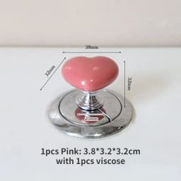 Handle Toilet Press Button Heart Shaped Press Tank Push Switch Toilet Bathing Room Decor Water Press Flush Button Home Tools
