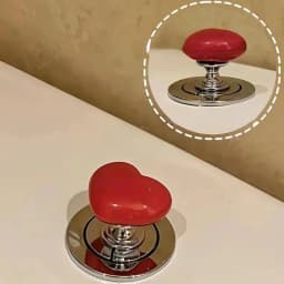 Handle Toilet Press Button Heart Shaped Press Tank Push Switch Toilet Bathing Room Decor Water Press Flush Button Home Tools