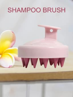 Silicone Shampoo Scalp Hair Massager Head Body Scalp Massage Brush Scalp Massage Brush Comb Magic Handle Brush Spa Massage Brush