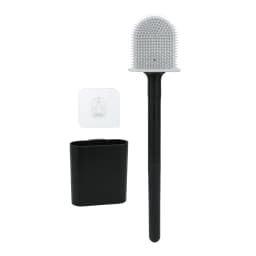 Deep-Cleaning Silicone Toilet Bowl Brush Long Handle Silicone Toilet Brush for Home Dormitory Bathroom Accessories