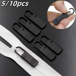 5/10PC Zipper Slider Puller Instant Zipper Repair Kit Replacement Broken Buckle Travel Bag Suitcase Zipper Head DIY Sewing Craft