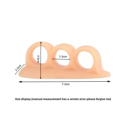 2pieces=1pair Foot Care Gel Hammer Toe Support Pads Bunion Adjuster Silicone Splitter Corrector Orthopedic Supplie Separators