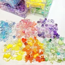 10/30g 8 Style Acrylic Beads Heart Bow Flower Loose Beads For DIY Handmade Phone Chain Bracelet Jewelry Making Accessories