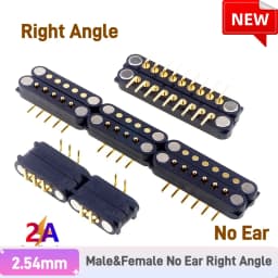2A DC Magnetic Pogo Pin Connector 2Pin 3Pin 4 5 6 7 8 9 Pin Pogopin Male Female Spacing 2.5/2.80mm Spring Loaded DC Power Socket