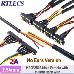 2A DC Magnetic Pogo Pin Connector 2Pin 3Pin 4 5 6 7 8 9 Pin Pogopin Male Female Spacing 2.5/2.80mm Spring Loaded DC Power Socket