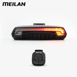 Meilan X5 Wireless Bike Bicycle Rear Light Laser Tail Lamp Smart Brake USB Rechargeable Cycling Accessories Remote Turn Led