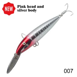 Hunthouse Metal Lip Minnow Fishing Lure Sinking Trolling Hard Bait 140mm 40g Wobblers Saltwater Artificial For Blues Tuna Tackle