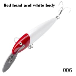 Hunthouse Metal Lip Minnow Fishing Lure Sinking Trolling Hard Bait 140mm 40g Wobblers Saltwater Artificial For Blues Tuna Tackle