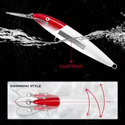 Hunthouse Metal Lip Minnow Fishing Lure Sinking Trolling Hard Bait 140mm 40g Wobblers Saltwater Artificial For Blues Tuna Tackle
