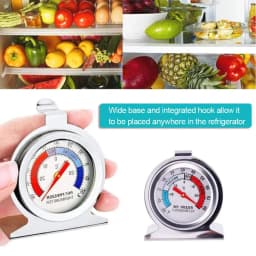 2/4/16pcs Packs Refrigerator Freezer Thermometer Classic Series Large Dial Red Indicator Accurate Temperature for Fridge Cooler