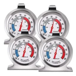 2/4/16pcs Packs Refrigerator Freezer Thermometer Classic Series Large Dial Red Indicator Accurate Temperature for Fridge Cooler