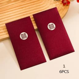 6Pcs/Pack Chinese Red Envelope New Year Spring Festival Children Lucky Money Envelopes Red Packet Gift Envelope Red Bag