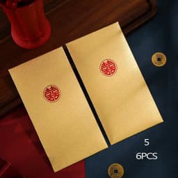 6Pcs/Pack Chinese Red Envelope New Year Spring Festival Children Lucky Money Envelopes Red Packet Gift Envelope Red Bag