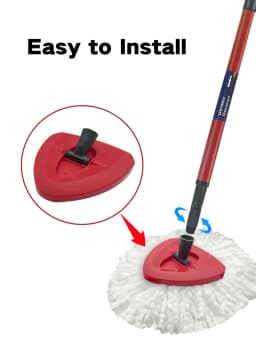 1/2 Rotating Mop Base Compatible with O-cedar and Vileda, Replacement Parts Fits For 1 Tank 360° Spin Mop Accessory