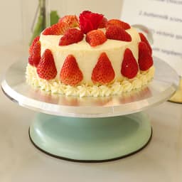 Baking Tools Aluminum Alloy Birthday Cake Turntable Plastic Ceramic Turntable Glass Turntable Flower Mounting Table 10 Inch