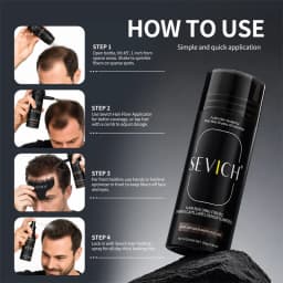 Sevich 25g Hair Building Fibers Powder Hair Loss Products Bald Extension Thicken Hair Spray Jar Keratin