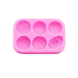 Sports Ball Football Basketball Accessories DIY Jewelry Earrings Silicone Mould Epoxy Flexible Polymer Clay Mold Chocolate Mold