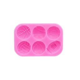 Sports Ball Football Basketball Accessories DIY Jewelry Earrings Silicone Mould Epoxy Flexible Polymer Clay Mold Chocolate Mold
