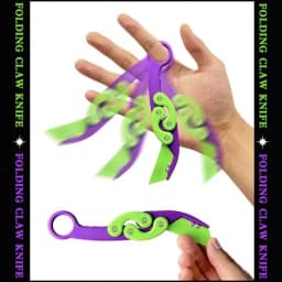 New Knife Fidget Toy 3D Printing Technology Stocking Stuffers Gift With Butterfly Claw Blade Carrot Fidget Toy Stress relief Toy