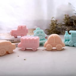 Car Train Soap Silicone Mold Vehicles Crayon Making Supplies Pudding Jelly Cake Chocolate Mould Kitchen Accessories Pastry Tools