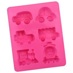 Car Train Soap Silicone Mold Vehicles Crayon Making Supplies Pudding Jelly Cake Chocolate Mould Kitchen Accessories Pastry Tools