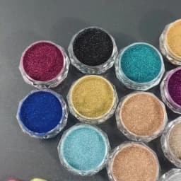 24pcs/Set Sparkly Holographic Fine Sugar Nail Powder Diamond Chrome Pigment Dust For Gel Polish Glitter Manicure Accessories