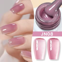 BORN PRETTY Jelly Nude Gel Nail Polish 10ml Light Pink Peach Translucent Color UV Light Cure Gel Varnish Nail Art DIY at Home