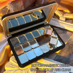 18 Grid Watercolor Pigment Packaging Mini Handmade Moisturizing Storage Box Magnetic Empty Watercolor Palette Nail Art Supplies