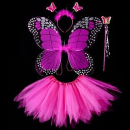 Luminous Wings Flashing Butterfly Skirt Lights Suit LED Children Costume Props Girls Skirts Angel 2-8year Easter Valentines Day