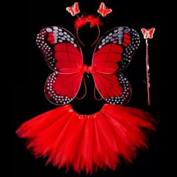 Luminous Wings Flashing Butterfly Skirt Lights Suit LED Children Costume Props Girls Skirts Angel 2-8year Easter Valentines Day