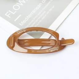 Elegant French Oval Hair Clip Ponytail Fix Artifact Vintage Hairpin Women Back Head Frosted Hairpin Hair Styling Grab Claw Clip