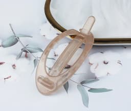 Elegant French Oval Hair Clip Ponytail Fix Artifact Vintage Hairpin Women Back Head Frosted Hairpin Hair Styling Grab Claw Clip