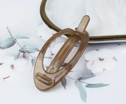 Elegant French Oval Hair Clip Ponytail Fix Artifact Vintage Hairpin Women Back Head Frosted Hairpin Hair Styling Grab Claw Clip