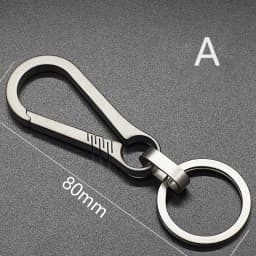 1pc Outdoor Waist Hanging Chain Ring Buckle Beer Bottle Titanium Alloy Carabiner Multi-function Keychain Opener EDC Tool For Men