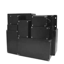 Black and white outdoor waterproof box Plastic box Electronic engineering box instrument waterproof junction box shell