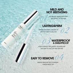 IMAGIC 5ml False Eyelash Extension Glue Waterproof Fast Dry Long Lasting Strong No Irritation Transparent Eyelash Primer Tools