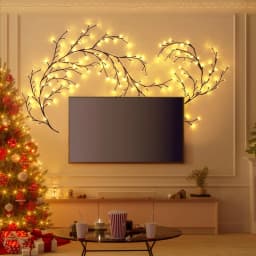 96LEDS Bendable Willow Vine Lights, 8Moeds Rattan Tree Decorative Light, Night Light, For Wall Bedroom Indoor Outdoor Christmas