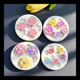 Flower Daisy Silicone Sugarcraft Mold Resin Tools Cupcake Baking Mould Fondant Cake Decorating Tools
