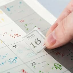 12pcs/pack 365 Days Calendar Decorative Stickers Scrapbooking Diy Label Diary Stationery Album Journal Planner Month Number Stic
