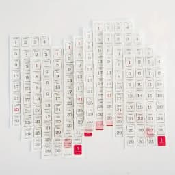 12pcs/pack 365 Days Calendar Decorative Stickers Scrapbooking Diy Label Diary Stationery Album Journal Planner Month Number Stic
