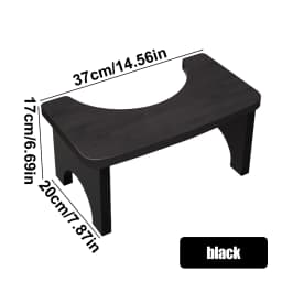 Sturdy Portable Bamboo Toilet Squat Stool for Adults,Wide and Stable,Bathroom Potty Stool,Easy to Use and Clean, Portable Design