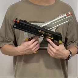 PU Dante Pistol Gun Ebony Ivory Weapon Anime Devil May Cry 4 Cosplay Prop DMC Gun Real Size Japanese Katana Samurai Sabre Toy