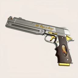 PU Dante Pistol Gun Ebony Ivory Weapon Anime Devil May Cry 4 Cosplay Prop DMC Gun Real Size Japanese Katana Samurai Sabre Toy
