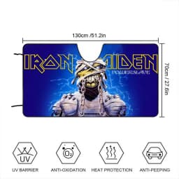 M-Maidenns I-Ironns Car Sunshade Curtains Solar Protection Windshield Sunshade Sun Shade Auto Sun Visor Car Covers