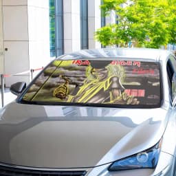 M-Maidenns I-Ironns Car Sunshade Curtains Solar Protection Windshield Sunshade Sun Shade Auto Sun Visor Car Covers