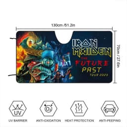 M-Maidenns I-Ironns Car Sunshade Curtains Solar Protection Windshield Sunshade Sun Shade Auto Sun Visor Car Covers