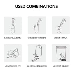 Camping Outdoor Water Purifier 0.01Micron Filtration Portable Reusable Straw Type Use Of Highqualitymedical Hollow Fiber